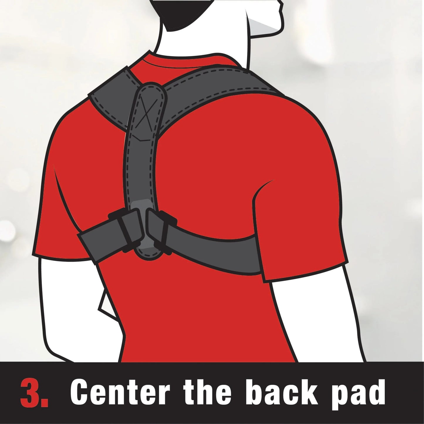 Posture Corrector, Unisex, Adjustable Brace, One Size Fits Most