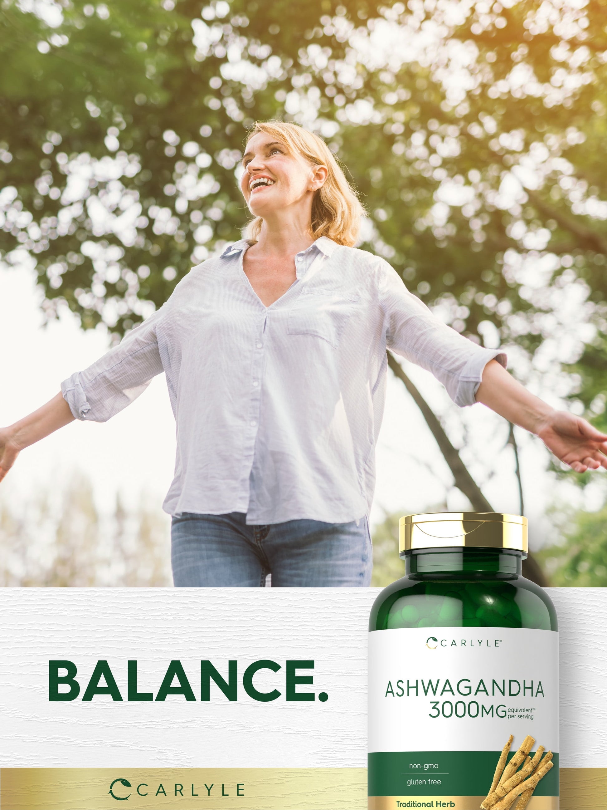 Ashwagandha Capsules | 3000Mg Supplement | 300 Pills | Non-Gmo, Gluten Free | by